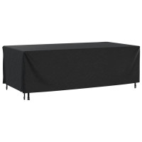 Produktbild för Överdrag för utemöbler 2 st svart 229x113x73 cm vattentät 420D