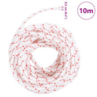 Produktbild för Startsnöre vit och röd Ø5 mm 10 m nylon