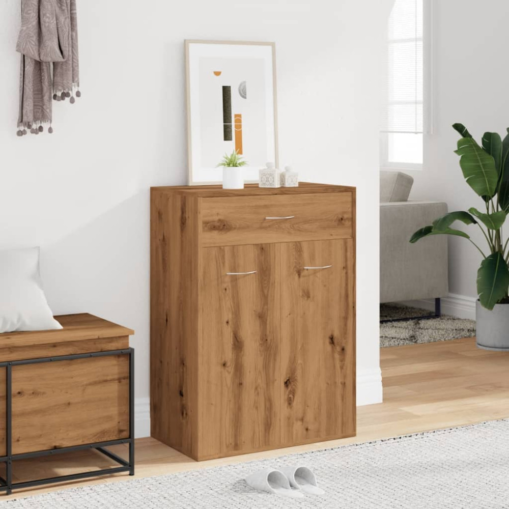 Produktbild för Skoskåp artisan ek 60x35x84 cm konstruerat trä