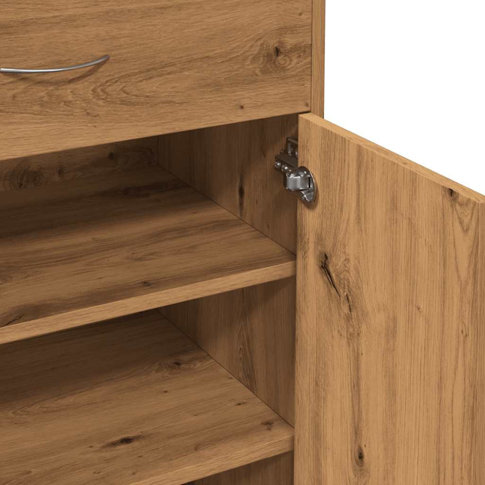 Produktbild för Skoskåp artisan ek 60x35x84 cm konstruerat trä