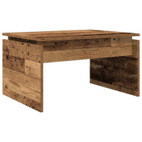 Produktbild för Soffbord åldrat trä 68x50x38 cm konstruerat trä