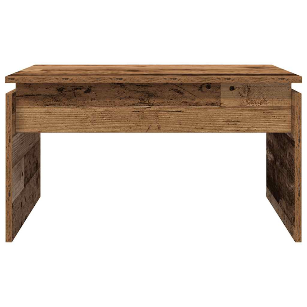 Produktbild för Soffbord åldrat trä 68x50x38 cm konstruerat trä