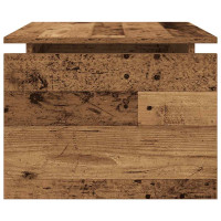 Produktbild för Soffbord åldrat trä 68x50x38 cm konstruerat trä