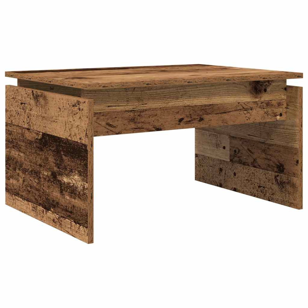 Produktbild för Soffbord åldrat trä 68x50x38 cm konstruerat trä