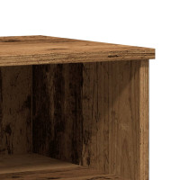 Produktbild för Sängbord 2 st åldrat trä 40x35x50 cm konstruerat trä