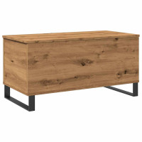 Produktbild för Soffbord artisan ek 90x44,5x45 cm konstruerat trä