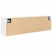 Produktbild för Väggskåp för badrum vit 100x25x30 cm konstruerat trä