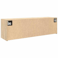 Produktbild för Väggskåp för badrum sonoma-ek 100x25x30 cm konstruerat trä