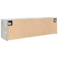 Produktbild för Väggskåp för badrum betonggrå 100x25x30 cm konstruerat trä