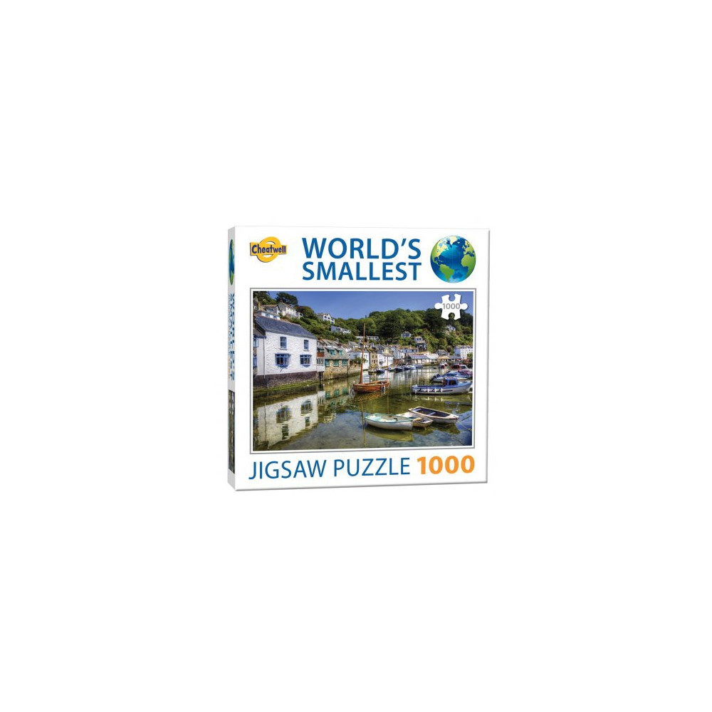 Produktbild för World's Smallest, Polperro, Pussel, 1000 bitar, Cheatwell