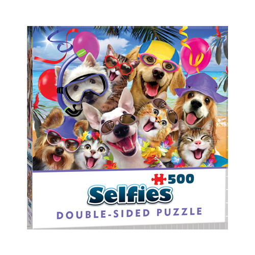 Cheatwell Games Selfie Beach Party, Dubbelsidigt Pussel, 500 bitar