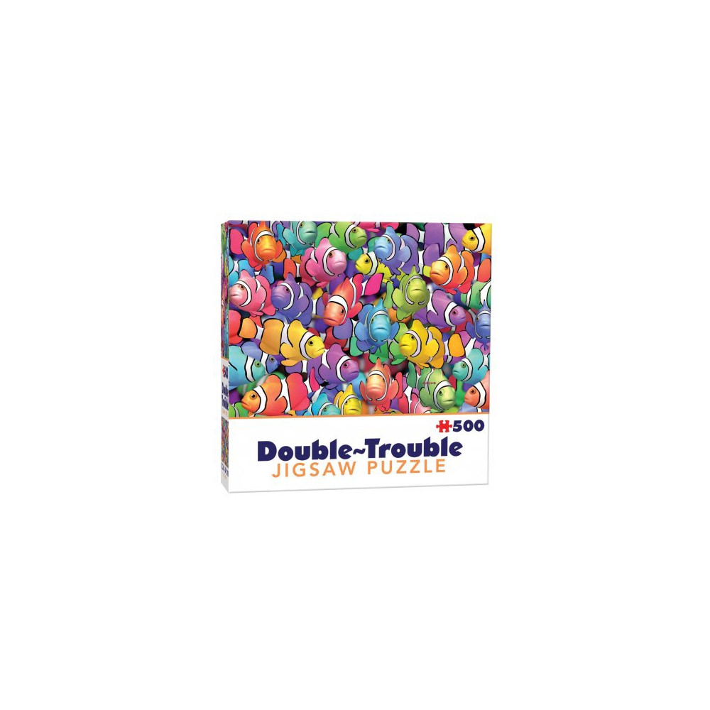 Produktbild för Double Trouble Clownfish, Dubbelsidigt Pussel,500 bitar
