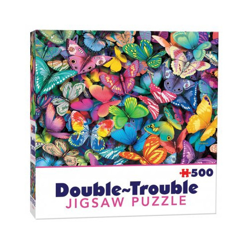 Cheatwell Games Double Trouble Butterflies, Dubbelsidigt Pussel, 500 bitar