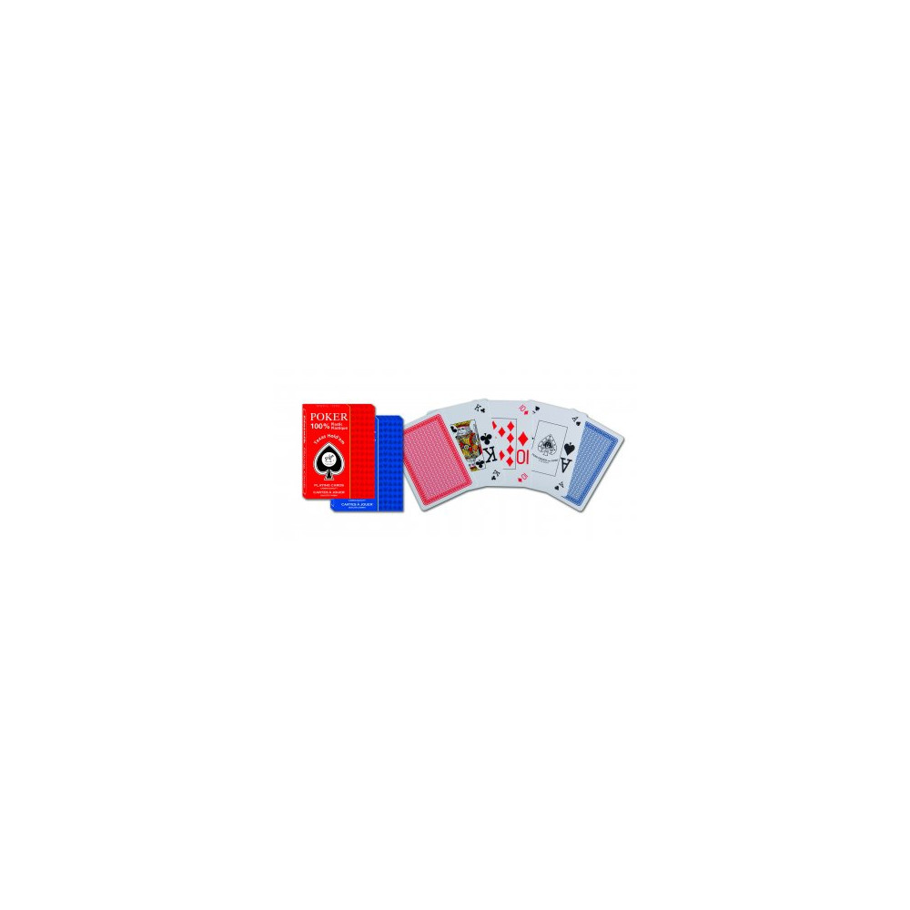 Produktbild för Spelkort Poker Plast Texas Hold'em Single Pack