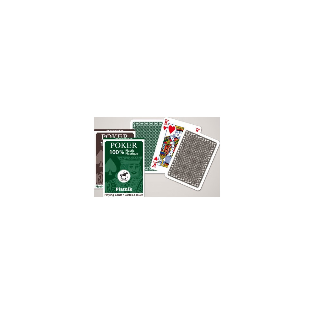 Produktbild för Spelkort Poker Plast Economy single pack