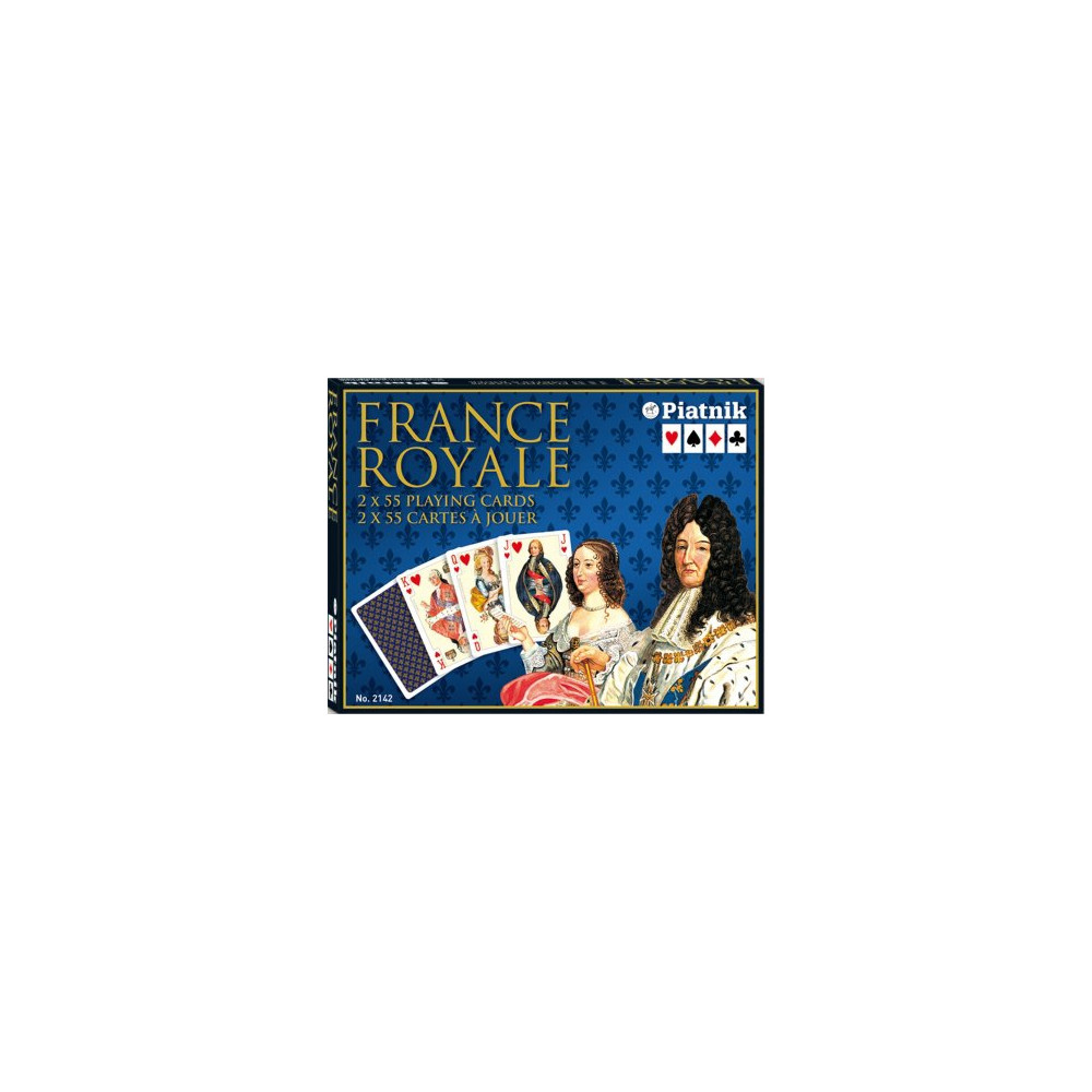 Produktbild för Spelkort DeLuxe France Royal Double Deck