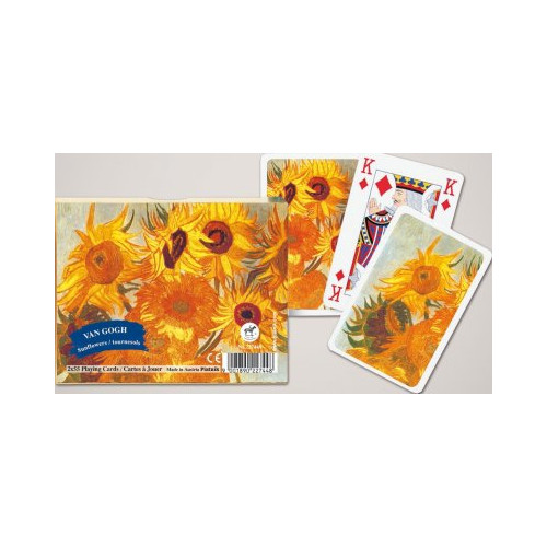 Piatnik Spelkort DeLuxe Van Gogh Sunflowers Double Deck