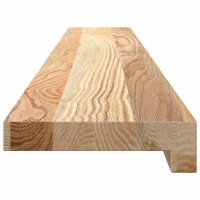 Produktbild för Fönsterbänkar 2 st obehandlad 120x15x2 cm massiv ek