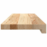 Produktbild för Fönsterbänkar 2 st obehandlad 70x20x2 cm massiv ek