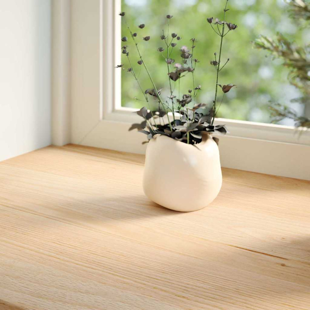 Produktbild för Fönsterbänkar 2 st obehandlad 90x20x2 cm massiv ek