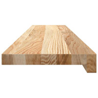 Produktbild för Fönsterbänkar 2 st obehandlad 100x20x2 cm massiv ek