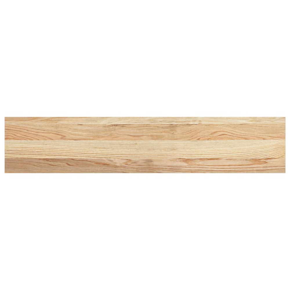 Produktbild för Fönsterbänkar 2 st obehandlad 100x20x2 cm massiv ek