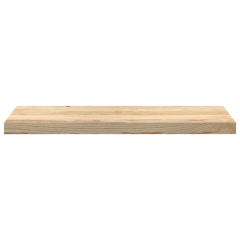 Produktbild för Fönsterbänkar 2 st obehandlad 80x25x2 cm massiv ek