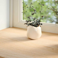 Produktbild för Fönsterbänkar 2 st obehandlad 140x25x2 cm massiv ek