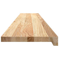 Produktbild för Fönsterbänkar 2 st obehandlad 140x25x2 cm massiv ek