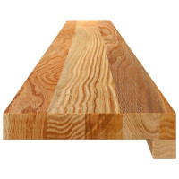 Produktbild för Fönsterbänkar 2 st ljusbrun 140x15x2 cm massiv ek