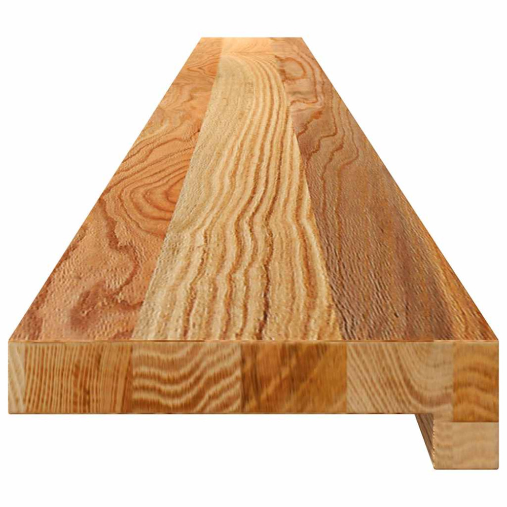 Produktbild för Fönsterbänkar 2 st ljusbrun 160x15x2 cm massiv ek