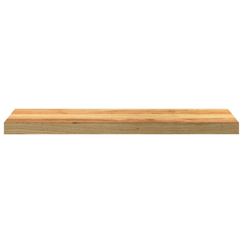 Produktbild för Fönsterbänkar 2 st ljusbrun 80x20x2 cm massiv ek