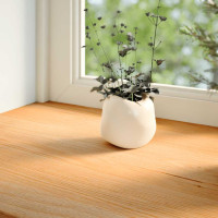 Produktbild för Fönsterbänkar 2 st ljusbrun 90x20x2 cm massiv ek