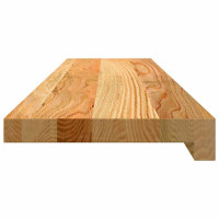 Produktbild för Fönsterbänkar 2 st ljusbrun 90x20x2 cm massiv ek
