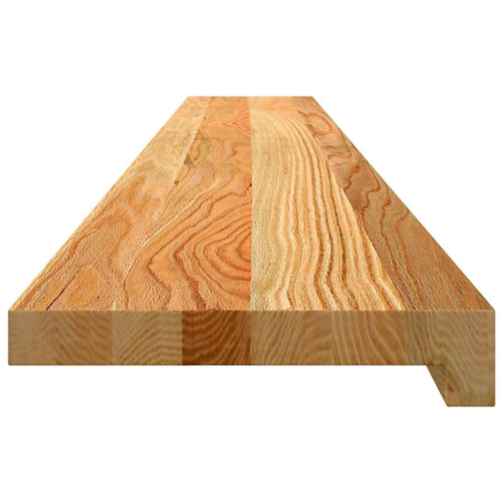 Produktbild för Fönsterbänkar 2 st ljusbrun 140x20x2 cm massiv ek