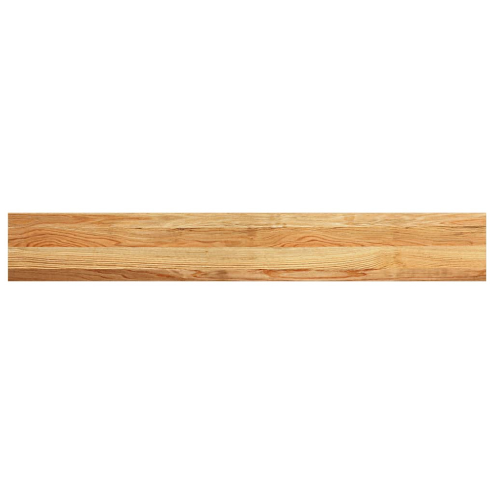 Produktbild för Fönsterbänkar 2 st ljusbrun 140x20x2 cm massiv ek