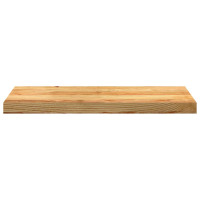 Produktbild för Fönsterbänkar 2 st ljusbrun 70x25x2 cm massiv ek