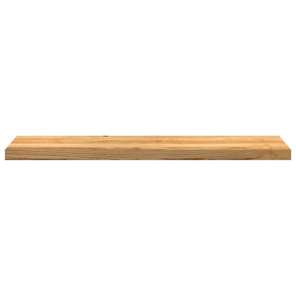 Produktbild för Fönsterbänkar 2 st ljusbrun 110x25x2 cm massiv ek