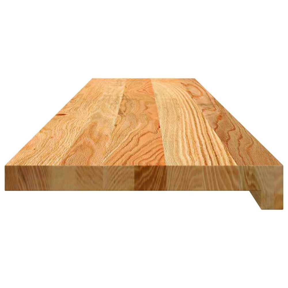 Produktbild för Fönsterbänkar 2 st ljusbrun 110x25x2 cm massiv ek