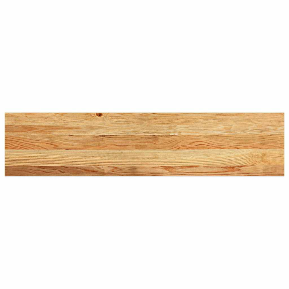 Produktbild för Fönsterbänkar 2 st ljusbrun 110x25x2 cm massiv ek
