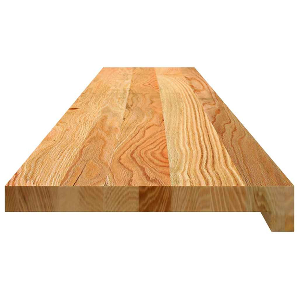 Produktbild för Fönsterbänkar 2 st ljusbrun 140x25x2 cm massiv ek