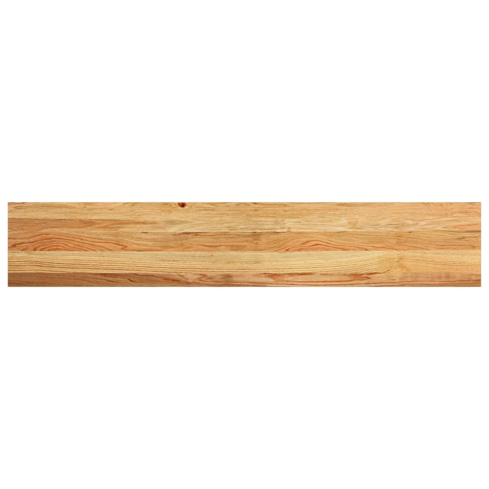 Produktbild för Fönsterbänkar 2 st ljusbrun 140x25x2 cm massiv ek