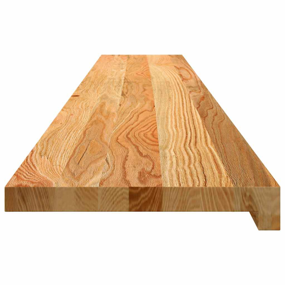 Produktbild för Fönsterbänkar 2 st ljusbrun 160x25x2 cm massiv ek