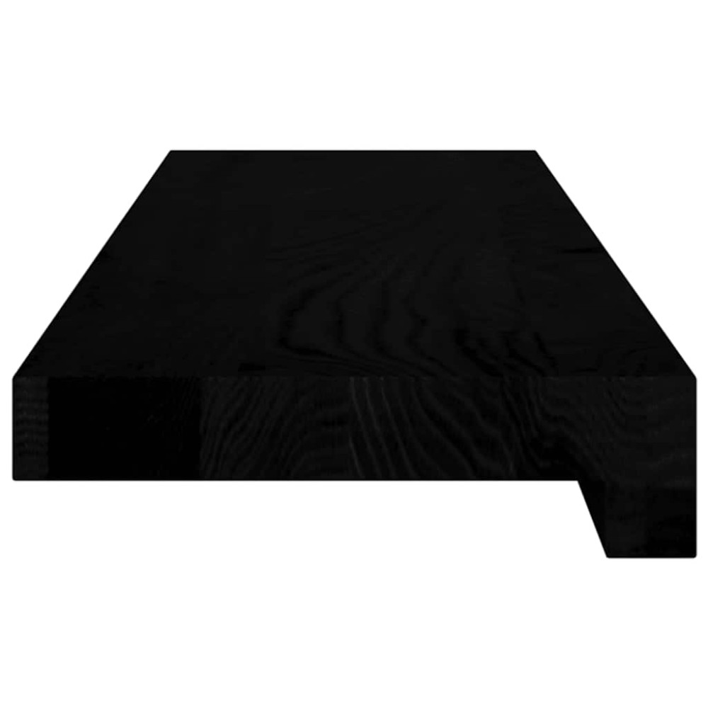 Produktbild för Fönsterbänkar 2 st brunsvart 70x15x2 cm massiv ek