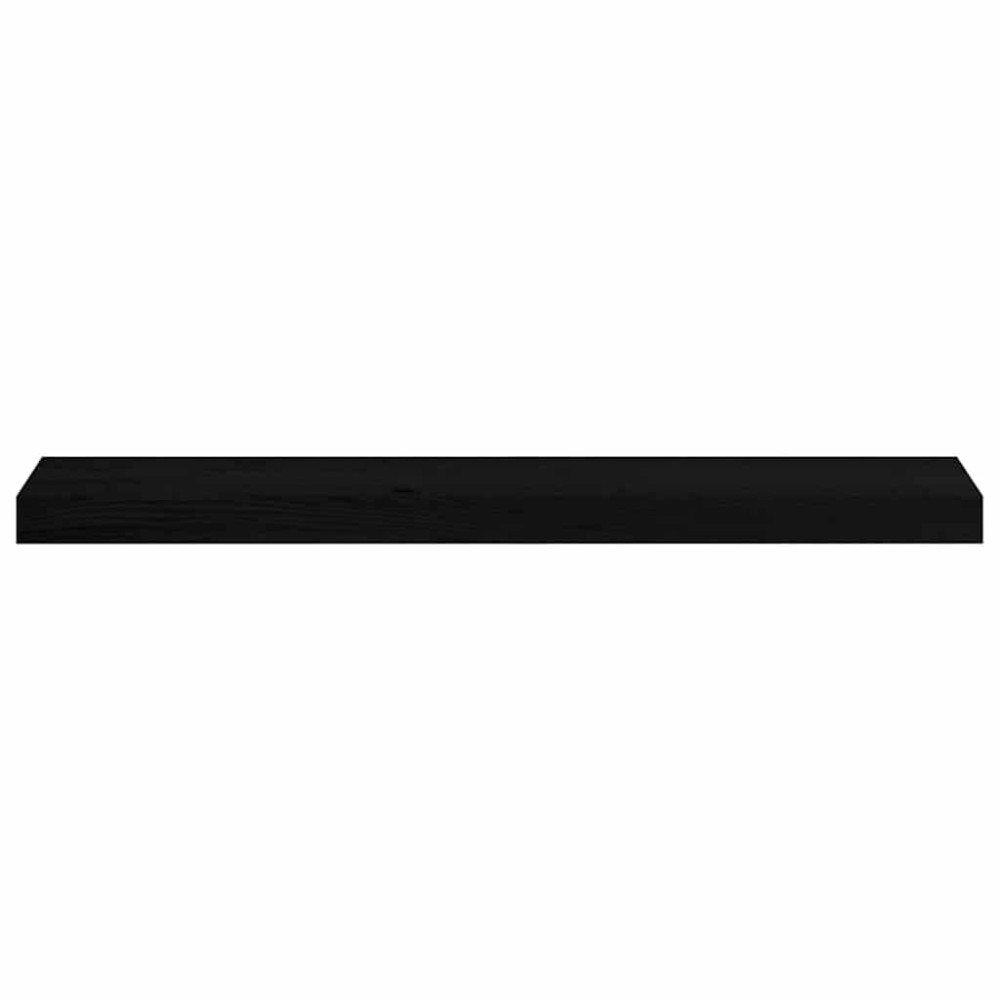 Produktbild för Fönsterbänkar 2 st brunsvart 80x15x2 cm massiv ek