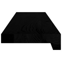 Produktbild för Fönsterbänkar 2 st brunsvart 80x15x2 cm massiv ek