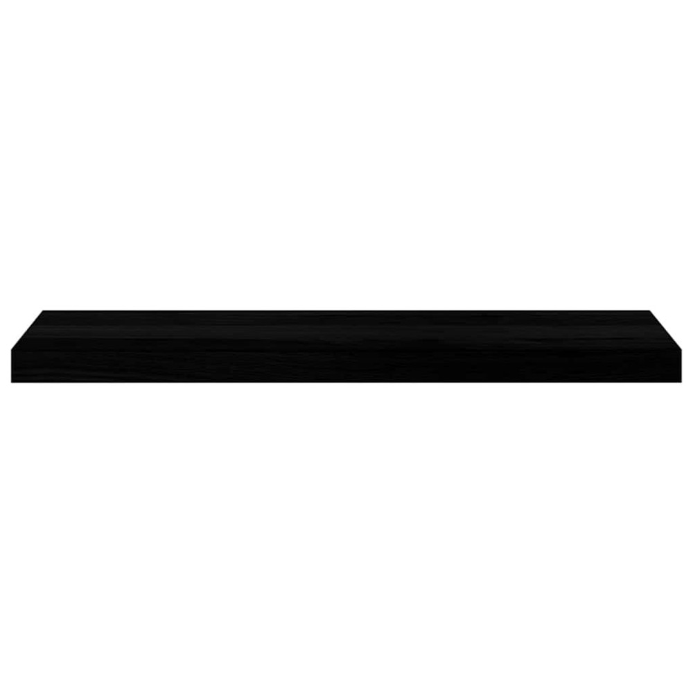 Produktbild för Fönsterbänkar 2 st brunsvart 80x20x2 cm massiv ek