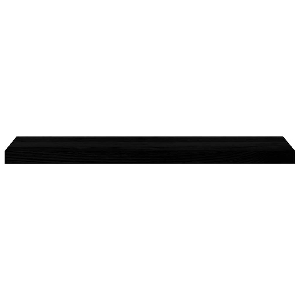 Produktbild för Fönsterbänkar 2 st brunsvart 90x20x2 cm massiv ek