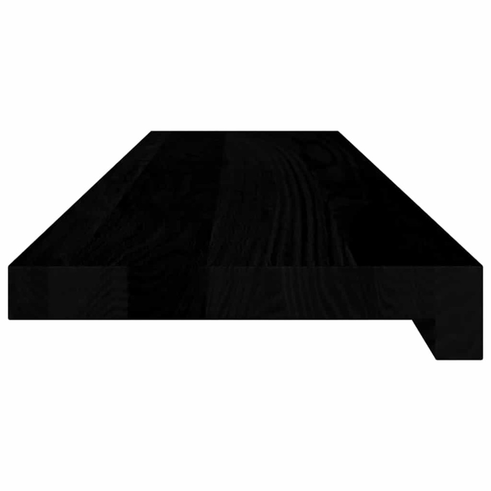 Produktbild för Fönsterbänkar 2 st brunsvart 90x20x2 cm massiv ek
