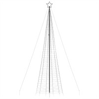 Produktbild för Julgransbelysning med markspett 1534 LEDs kallvitt 500 cm